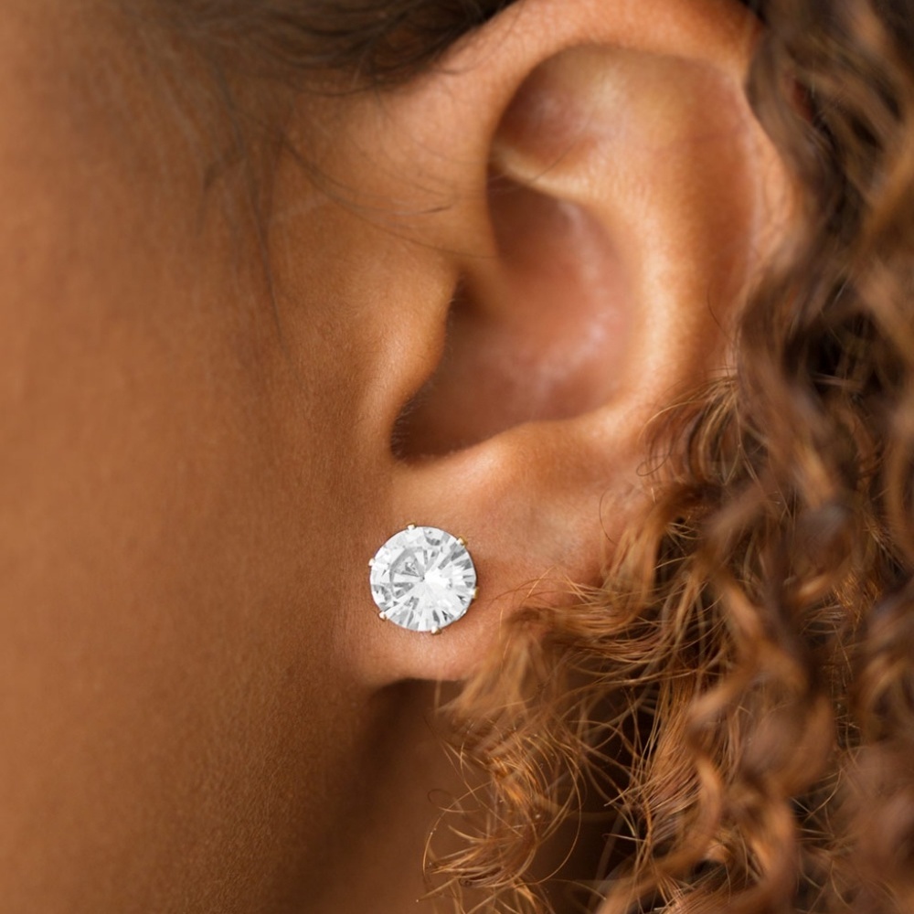 "Just In TIMELESS" - Solitaire Post Earrings